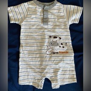 bon bebe baby boy romper 0-3 months